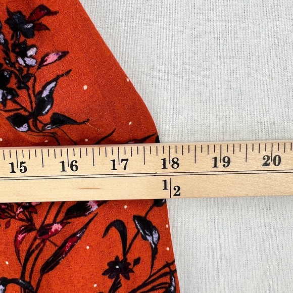 FREE PEOPLE Dress Womens Medium Purple Lauria Slip Mini Floral Print Rust NWT - Picture 15 of 16